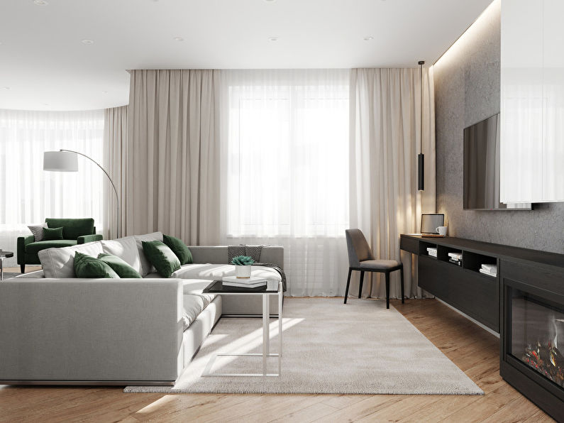 Geometry Living Room with a Accent - bilde 1