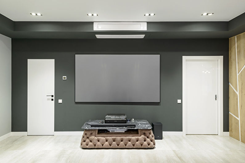 Dzīvojamā istaba modernā stilā, 40 m2 - 7. foto