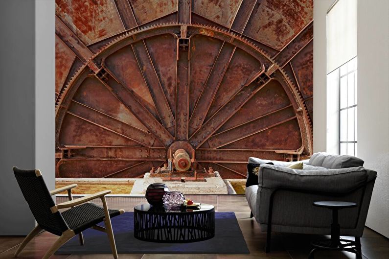 Sienas sienas gleznojums - akcents istabas stilā