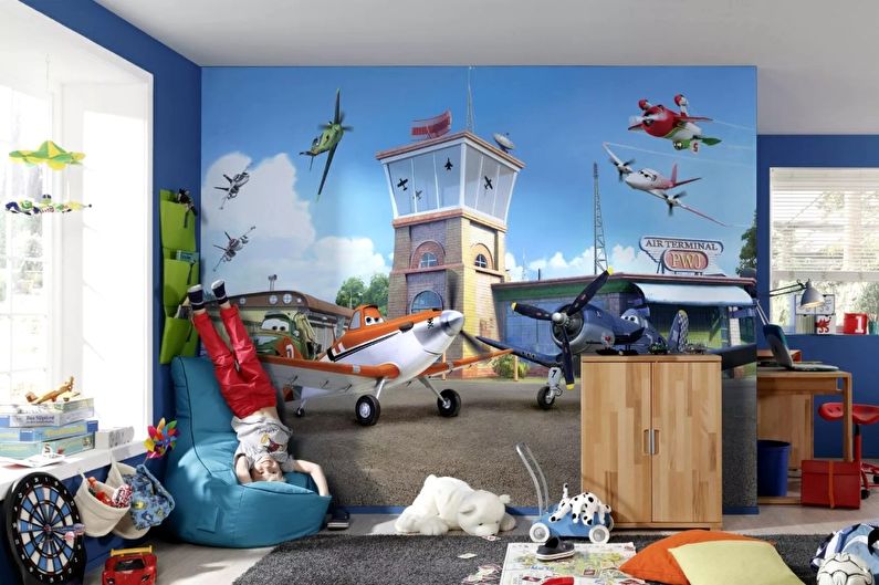 Wall mural - highlight different areas in one room