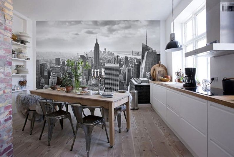Wall mural for the kitchen