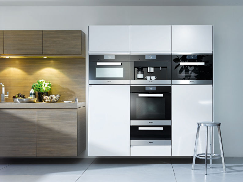 Design kuchyně 9 m² - Vestavěné spotřebiče
