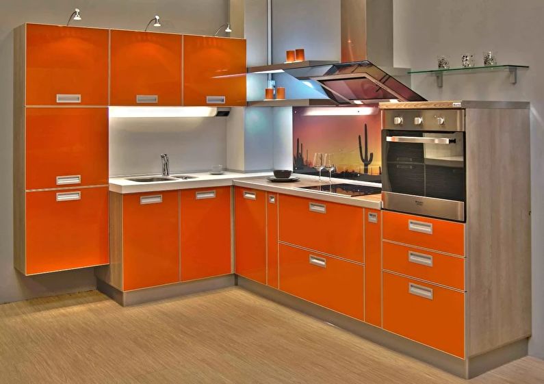 Дизайн на кухня 9 кв.м. в модерен стил