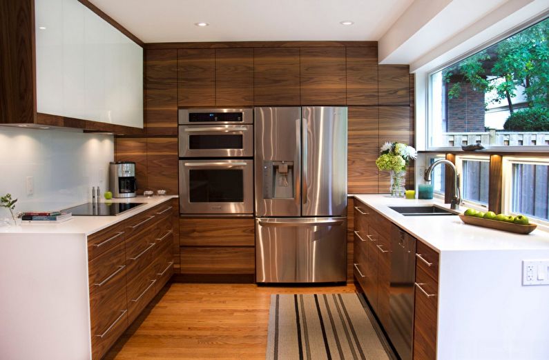 Design kuchyně 9 m² v moderním stylu