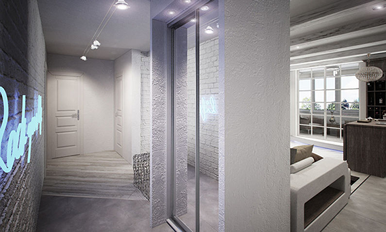 O design do apartamento é de 72 m².