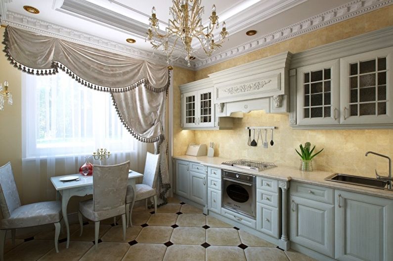 Interiér kuchyně v italském stylu - foto