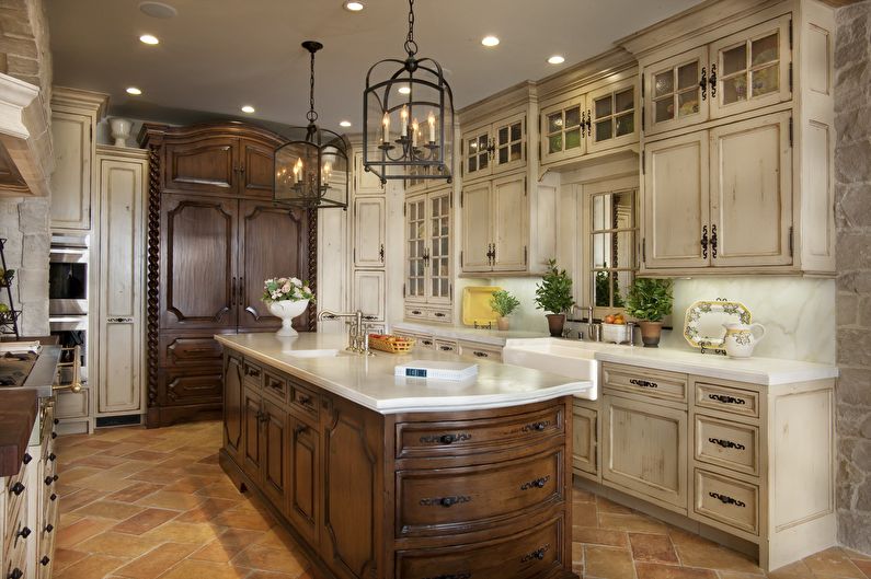 Italian style kitchen interior - photo