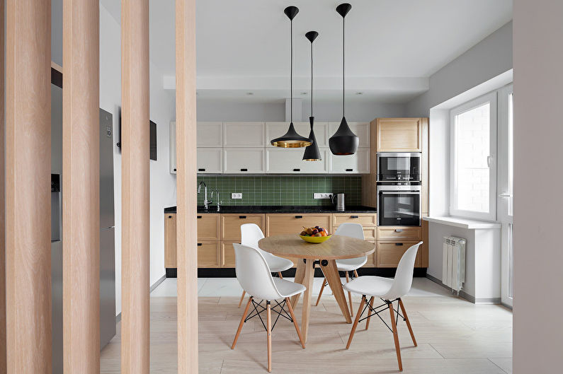 Interiorul bucătăriei în stil modern