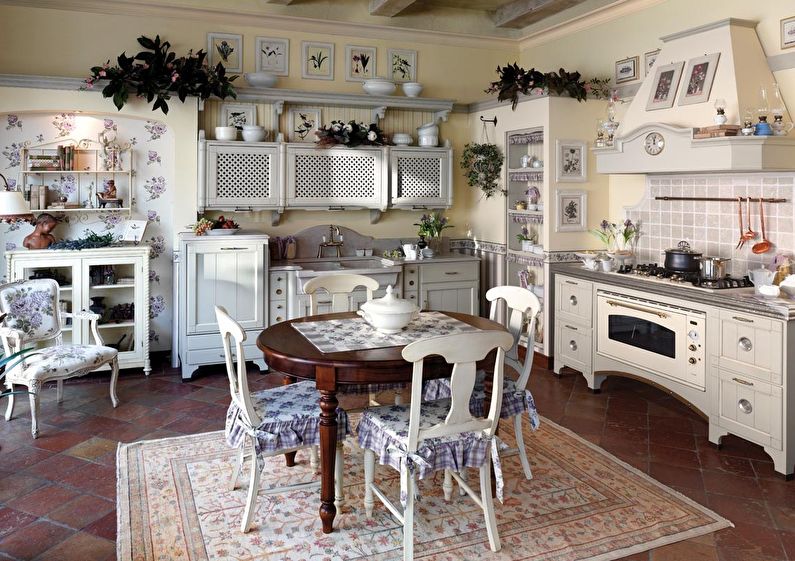 Design og indretning af Provence-køkkenet