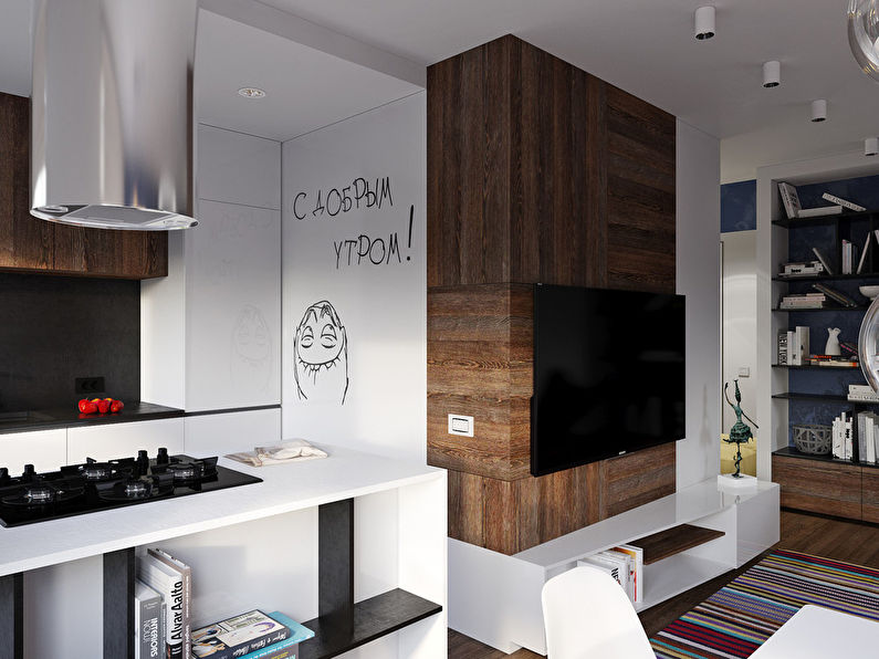 Mini studija: Maza dzīvokļa dizaina projekts
