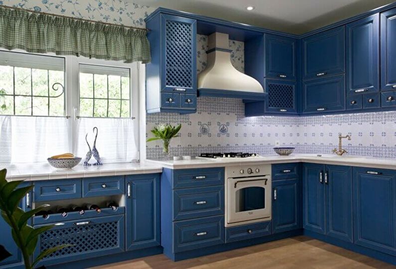 Provanso stiliaus virtuvės interjero dizainas (50 nuotraukų)