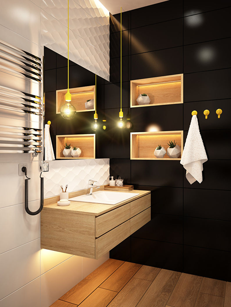 Fürdőszoba “A kontrasztok harmóniája”