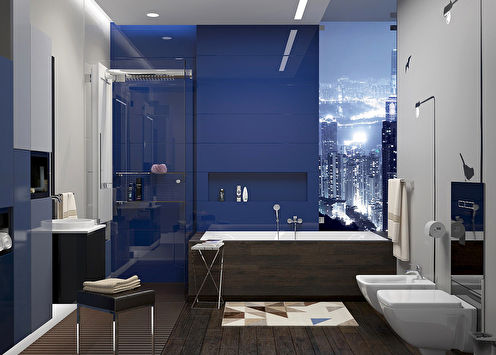 Skati Honkongā: Vannas istabas interjers