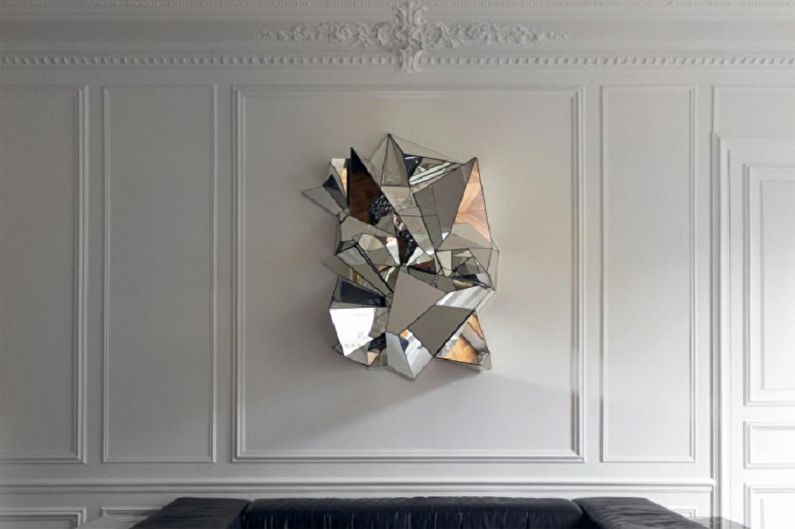DIY sienas dekors - spoguļi