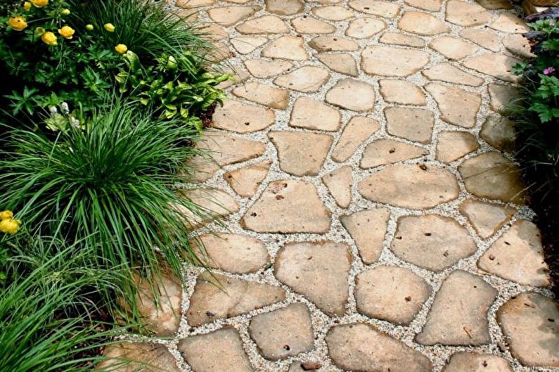 DIY Garden Paths - Formas rizadas
