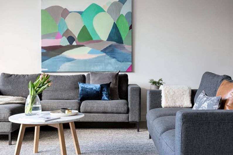 Living Room Design 2018 - Mga Tela