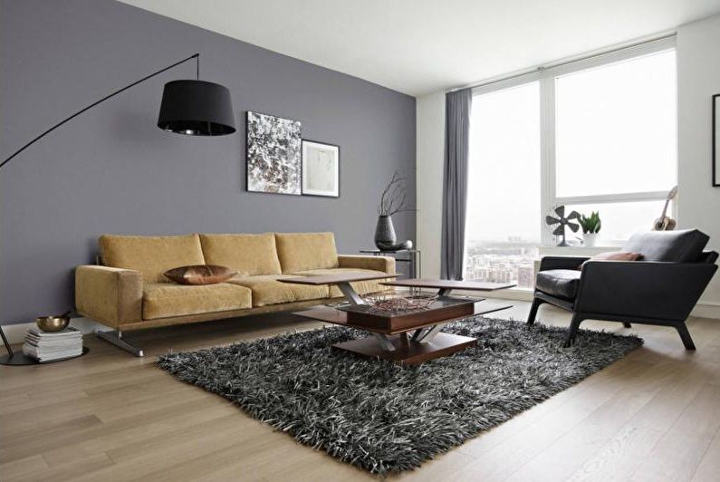 Dzīvojamās istabas dizains 2018 - tekstilizstrādājumi