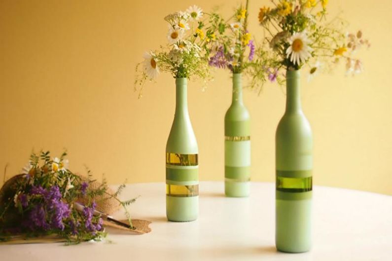 Dekoracja butelki DIY - kolorystyka