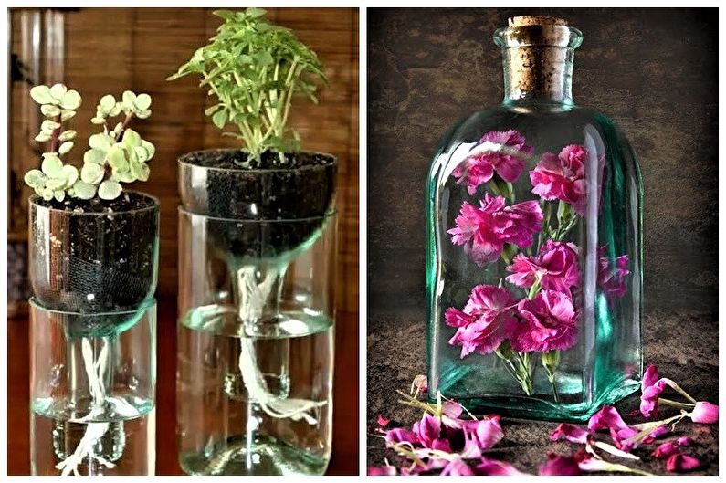 Decor sticla DIY - Floral Decor