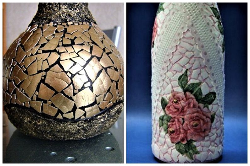 DIY Bottle Decor - Decoração de Casca de Ovo