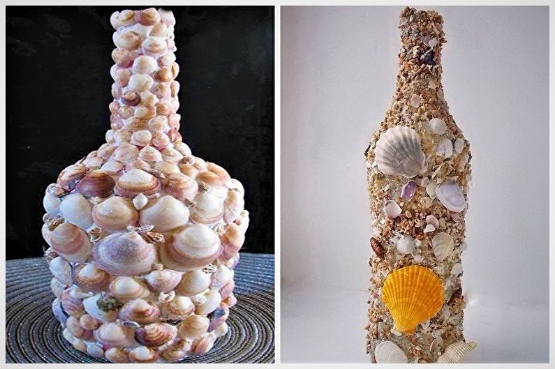 DIY palack dekoráció - kagyló dekoráció