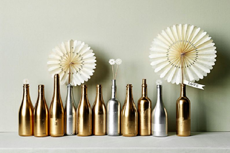 DIY pudeles dekors: 70 foto idejas