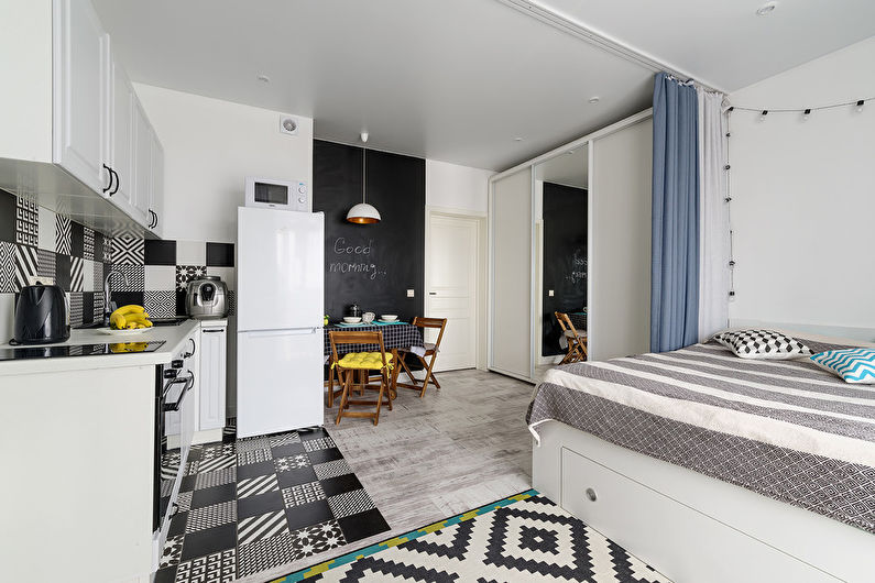 Studijas tipa dzīvoklis Skandināvijas stilā, 32 kv.m. - 2. foto