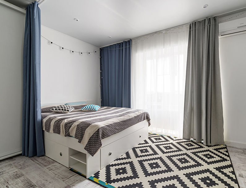 Studijas tipa dzīvoklis Skandināvijas stilā, 32 kv.m. - 5. foto
