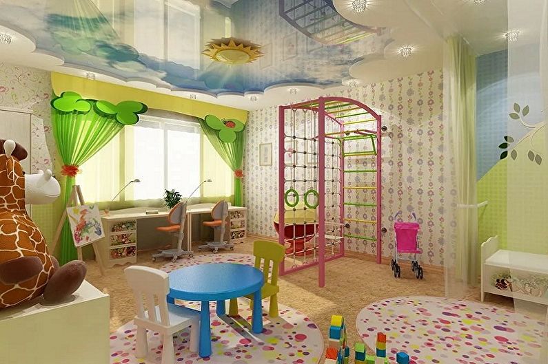 Möbel für ein Kinderzimmer für zwei Mädchen - Spiel