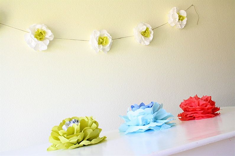 DIY blomster fra servietter - foto