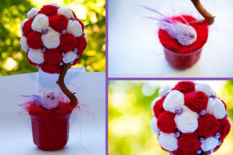 Hoa DIY từ khăn ăn - ảnh