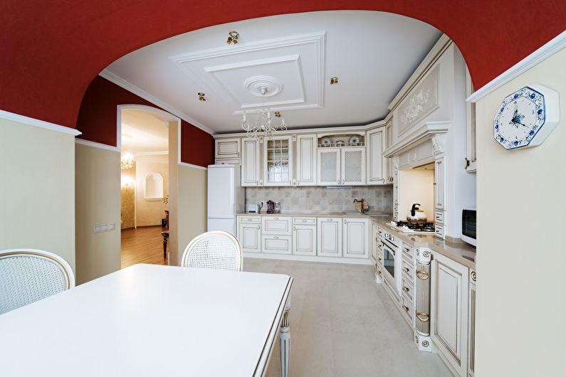 Klassisk kökdesign - kylskåp