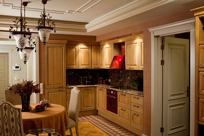 Classic corner kitchen design