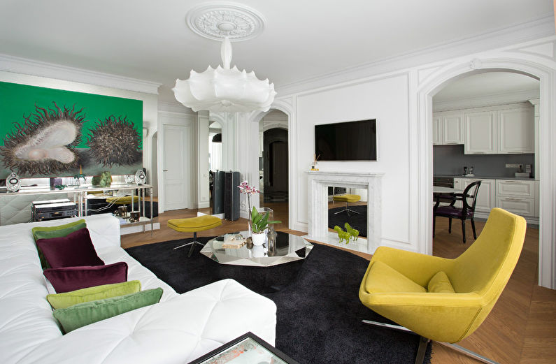 Alice durch den Spiegel: Living Room Design, Kiew - Foto 1