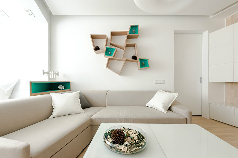 Dzīvojamās istabas dizains mājokļa izdošanas programmai - 2. foto