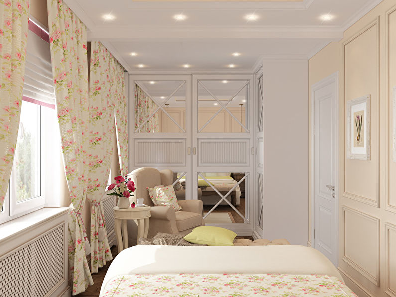 Lukten av en ros: sovrum i Provence-stil - foto 3