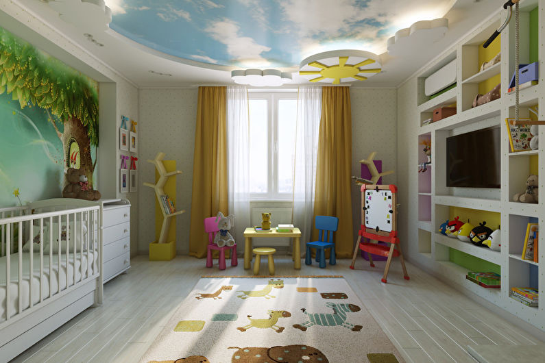 Ryškus vaikų kambarys „Saulės vaikystė“ - 2 nuotrauka