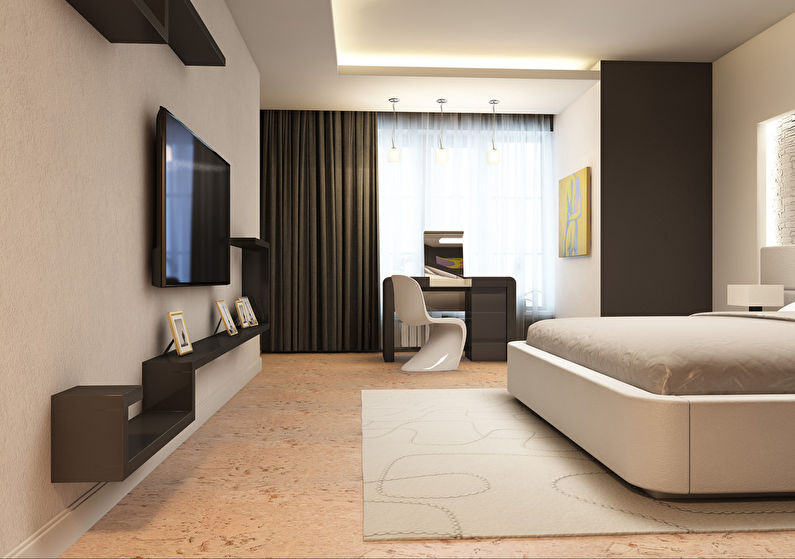 Proiectarea unui dormitor într-un apartament cu patru camere - foto 1