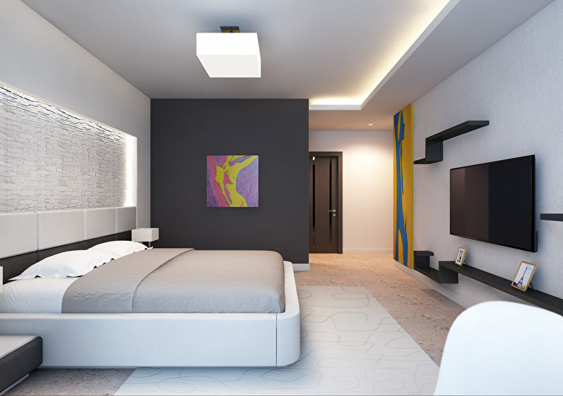 Design dormitor într-un apartament cu patru camere - foto 2