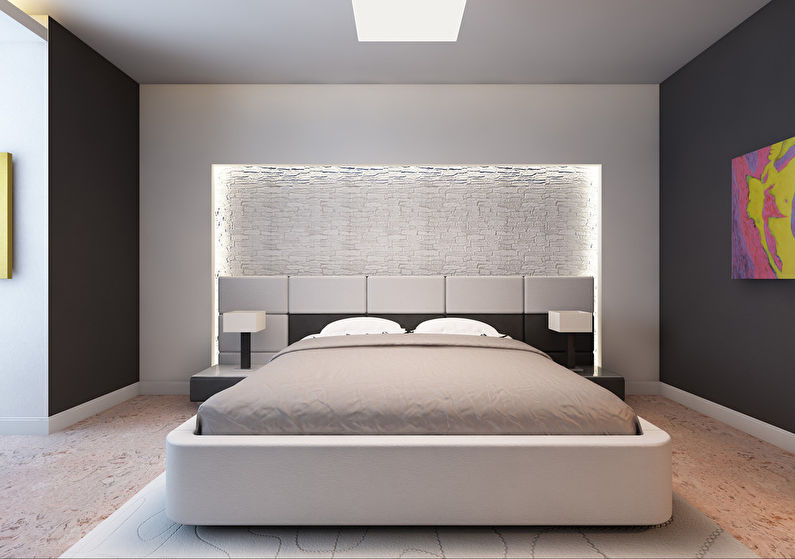 Guļamistabas dizains četristabu dzīvoklī - 3. foto
