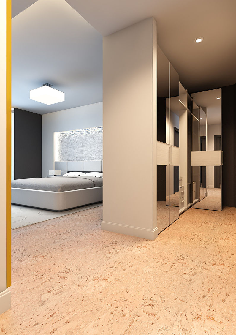 Design dormitor într-un apartament cu patru camere - foto 4