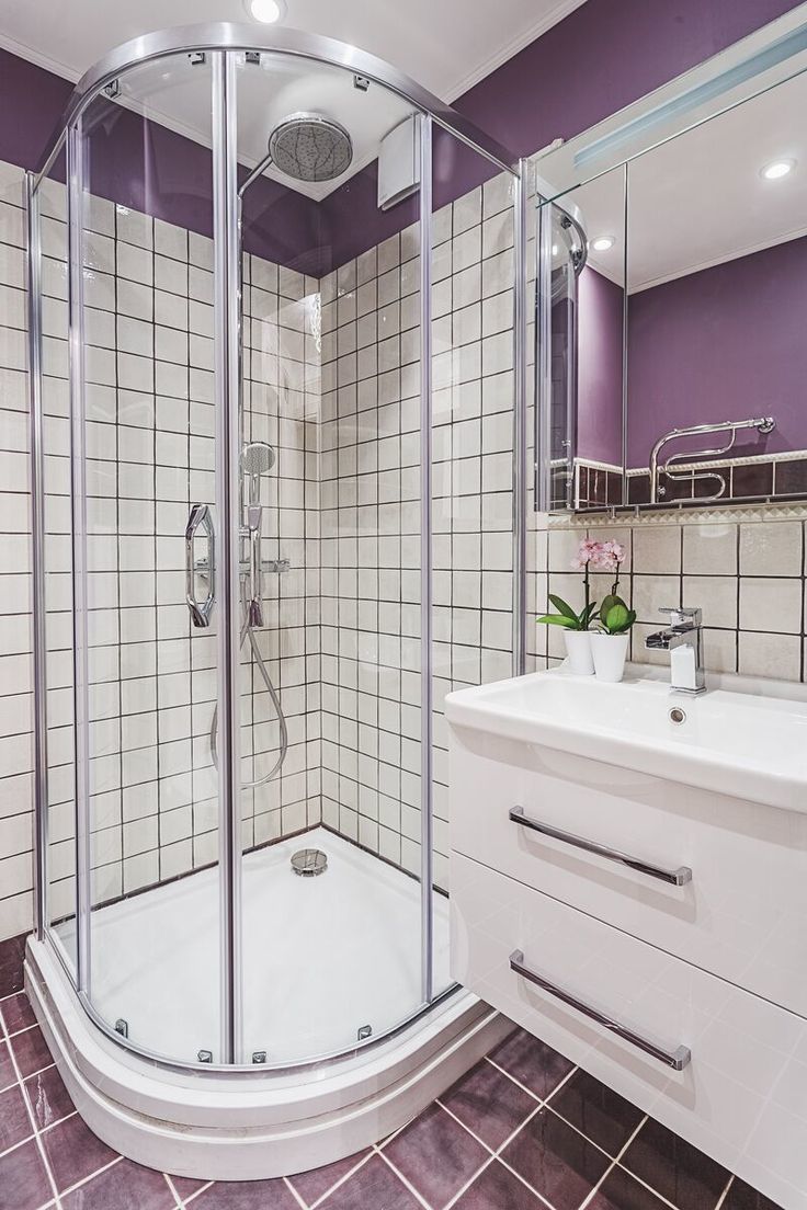 Bathroom design in Khrushchev - modern interior style