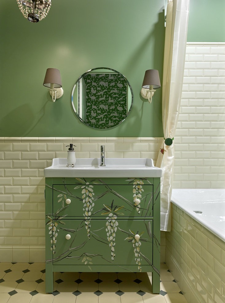 Дизайн на банята в хрушчов - пастелни цветове