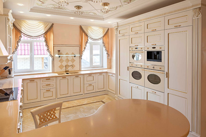 Virtuves dizains klasiskā stilā - 1. foto