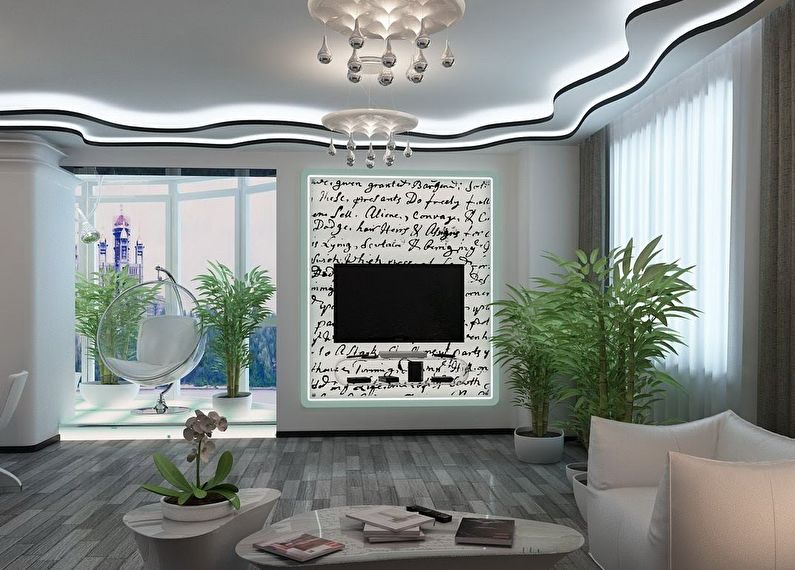 Diseño de nicho de TV para paneles de yeso