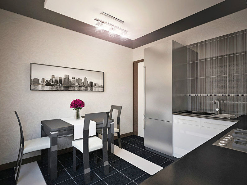 Férfi minimalizmus: Egyszobás apartman 37 m2 - 6. fotó