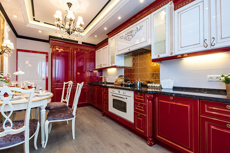 Design of kitchen in classic style (+65 photos)