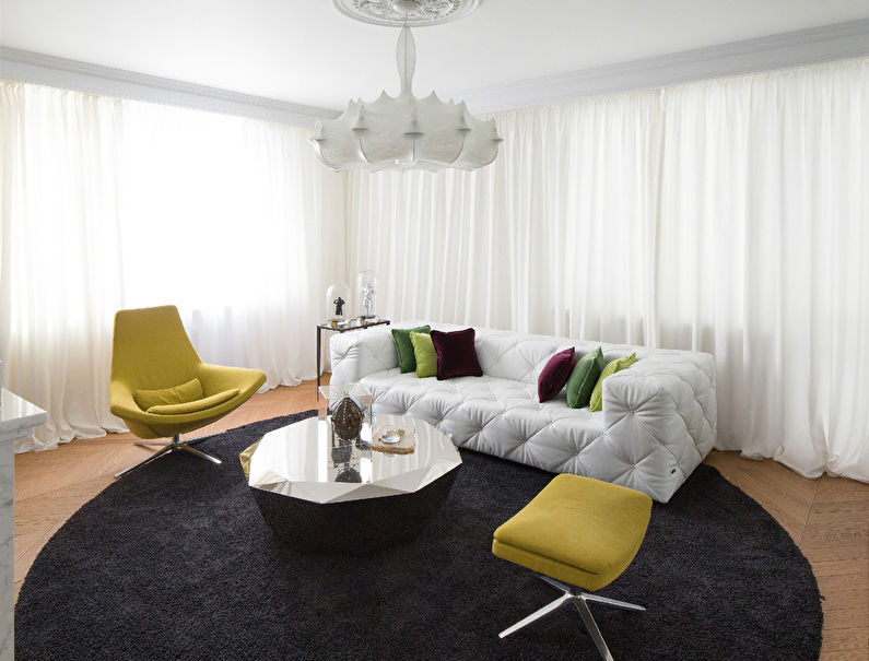 Alice Through the Looking Glass: Living Room Design, Kiev