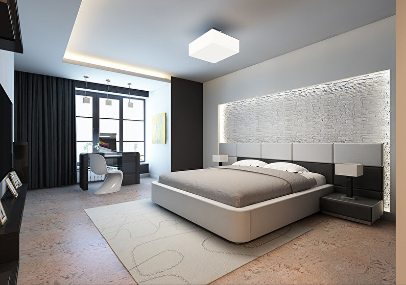 Design dormitor într-un apartament cu patru camere