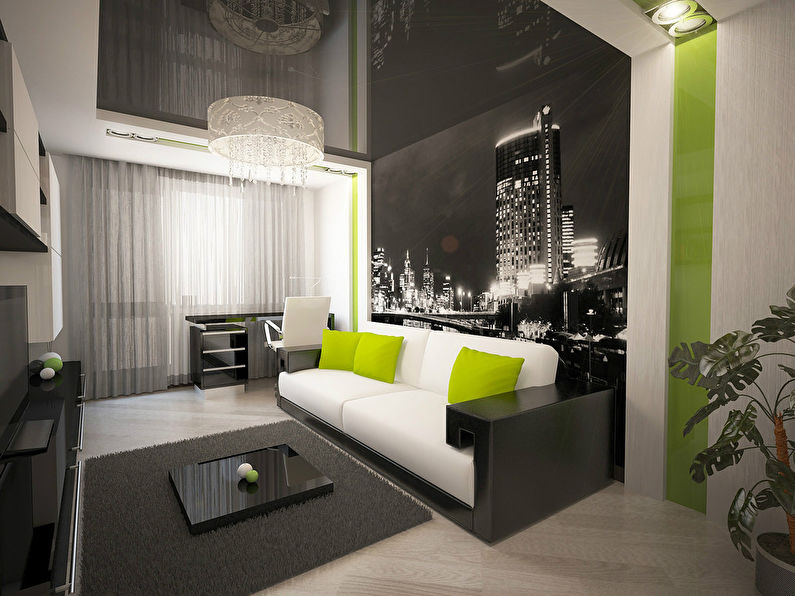 „Vyriškas minimalizmas“: Vieno kambario butas 37 m2